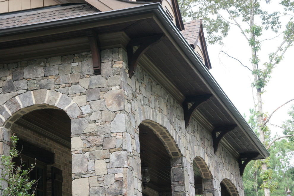 Exterior Timber Features Rustic Exterior Raleigh by Southern Woodcraft & Design LLC Houzz