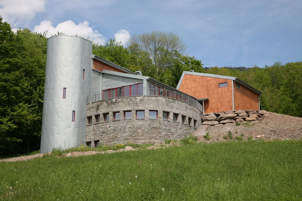 Exterior View Modern Exterior New York by Caseworks Design