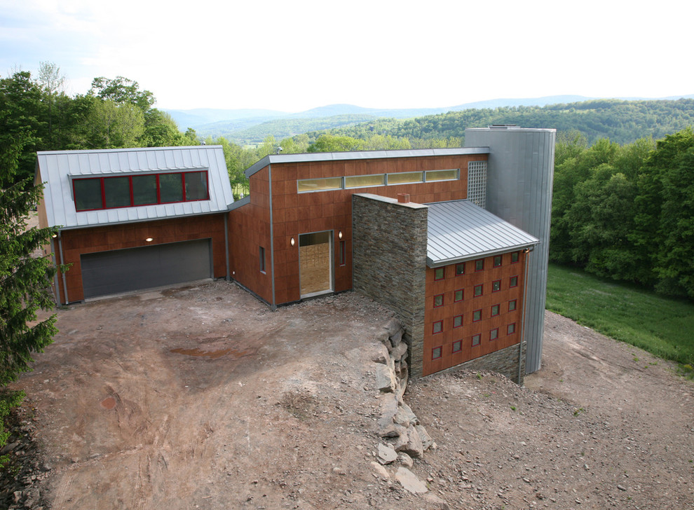 Exterior View Modern Exterior New York by Caseworks Design