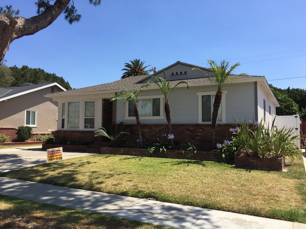 Exterior with some Zing Traditional Exterior Los Angeles by CertaPro Painters Long