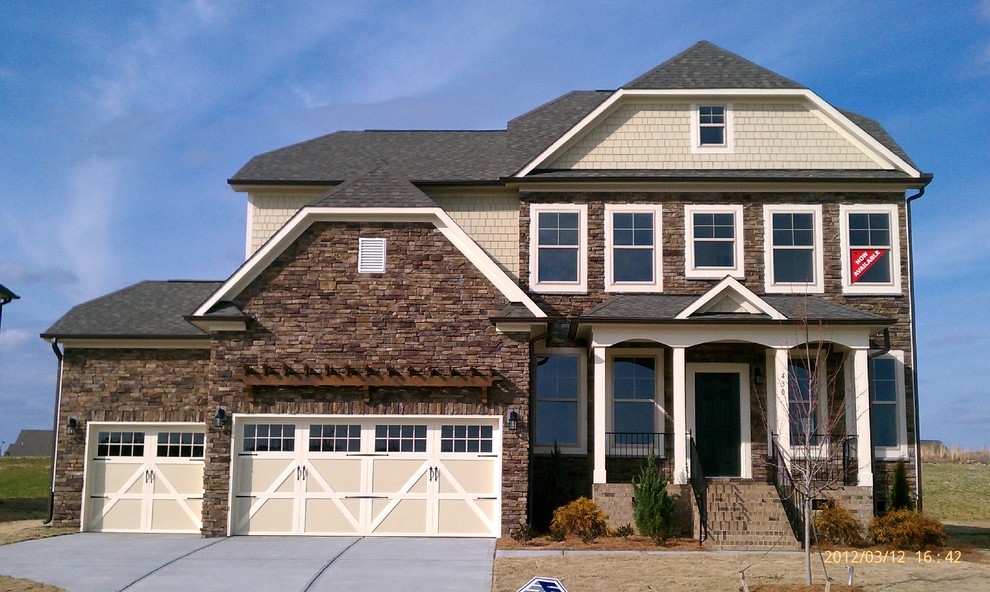 Inspiration for a timeless exterior home remodel in Raleigh