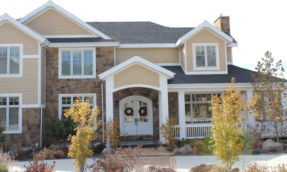 This is an example of a traditional house exterior in Salt Lake City.