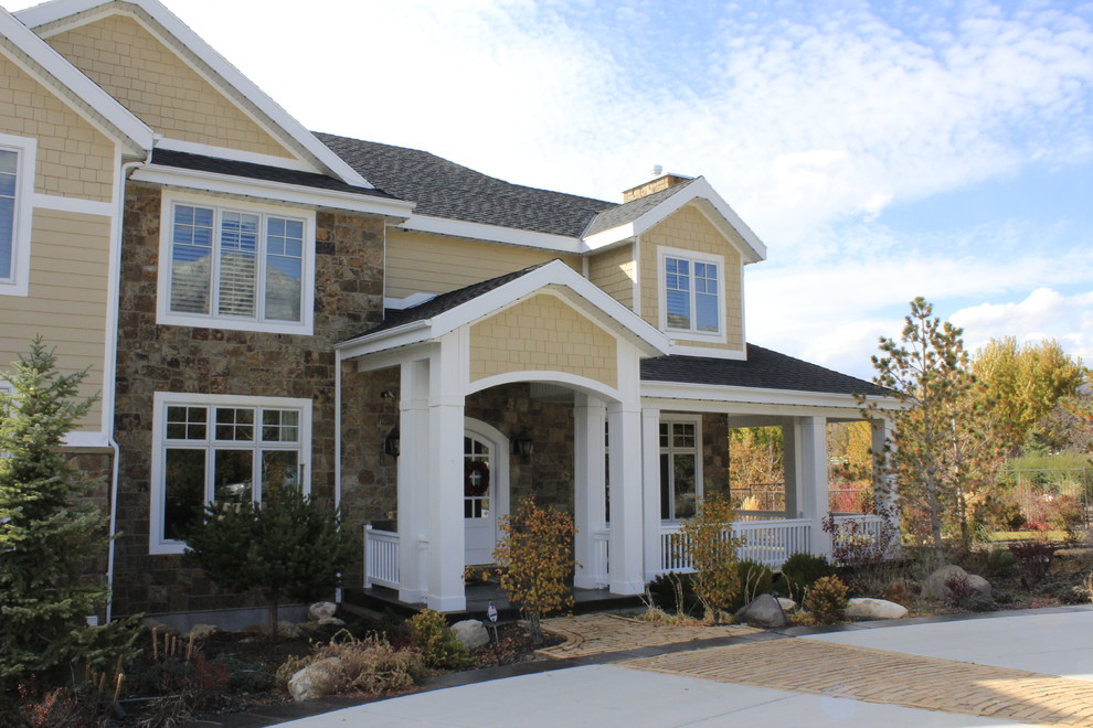 Design ideas for a classic house exterior in Salt Lake City.