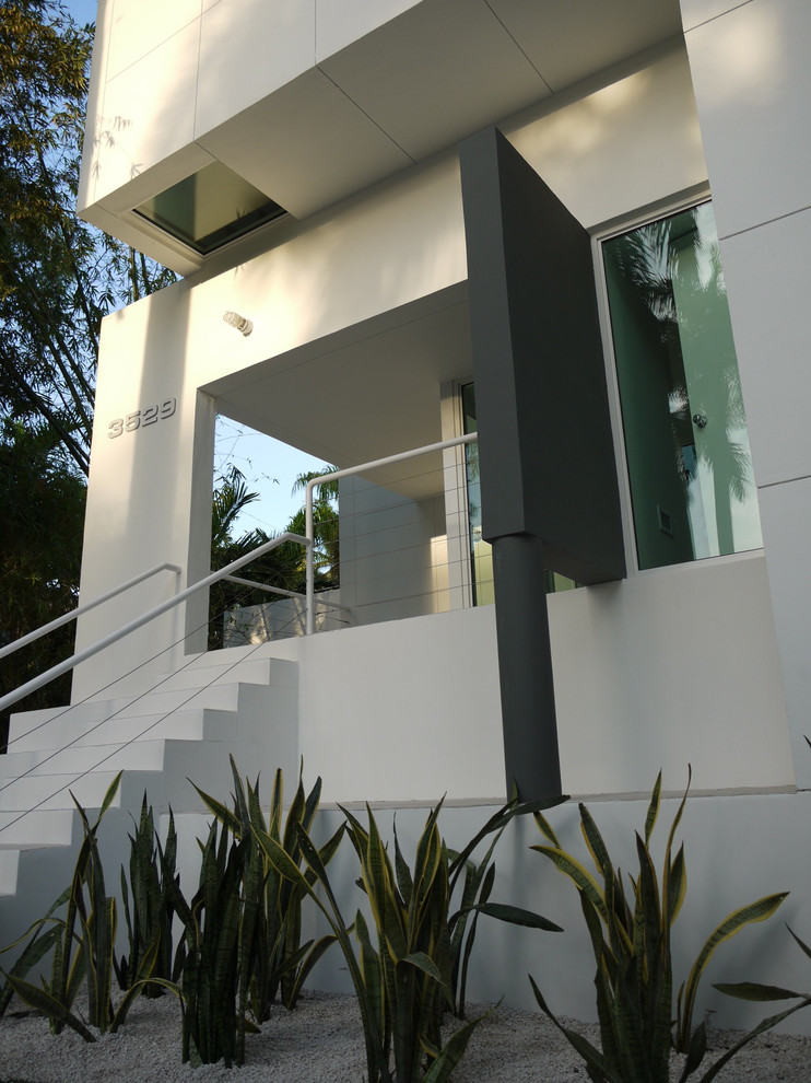 Esempio della facciata di una casa moderna