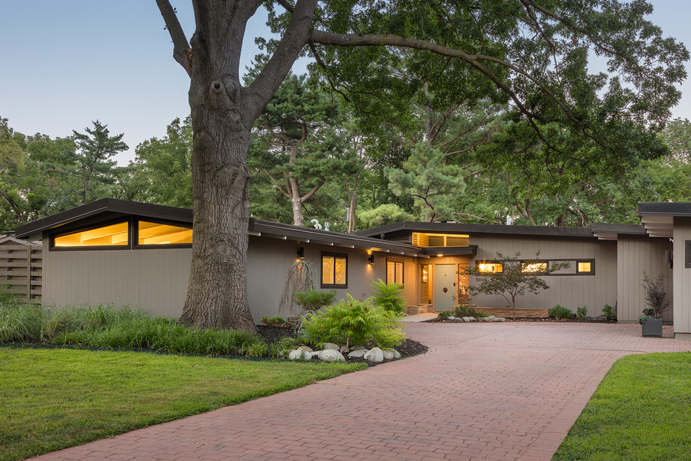 Fairway Mid Century Remodel Midcentury Exterior Kansas City by