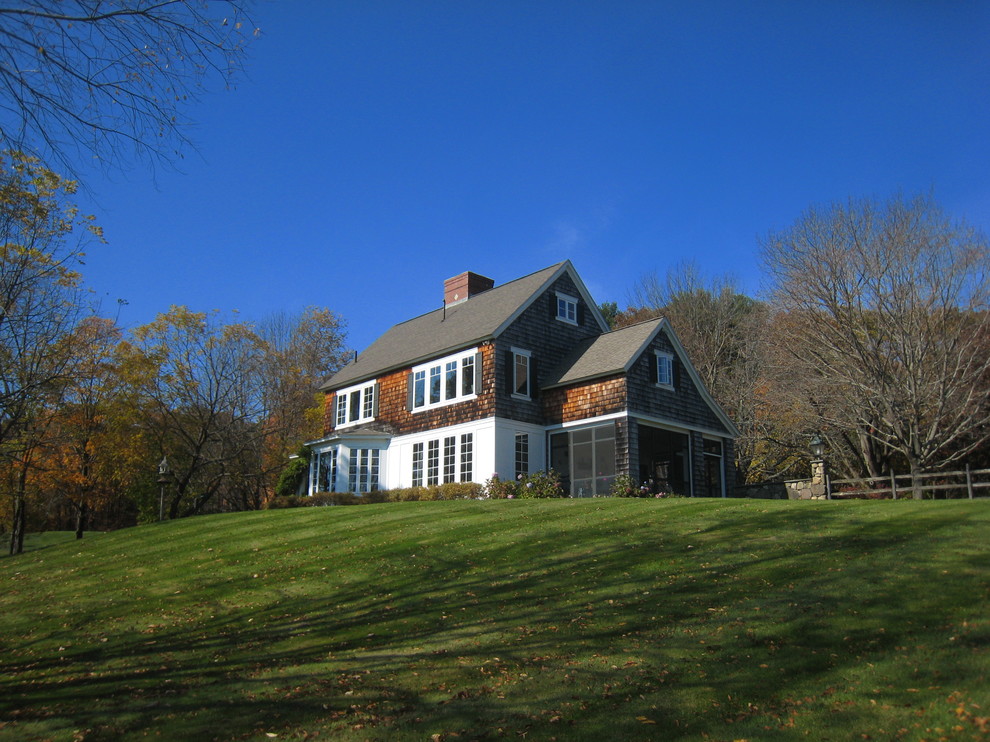 Fall Ridge Farm Farmhouse Exterior Portland Maine by Salmon