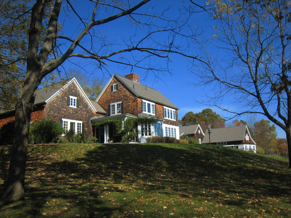 Fall Ridge Farm Farmhouse Exterior Portland Maine by Salmon