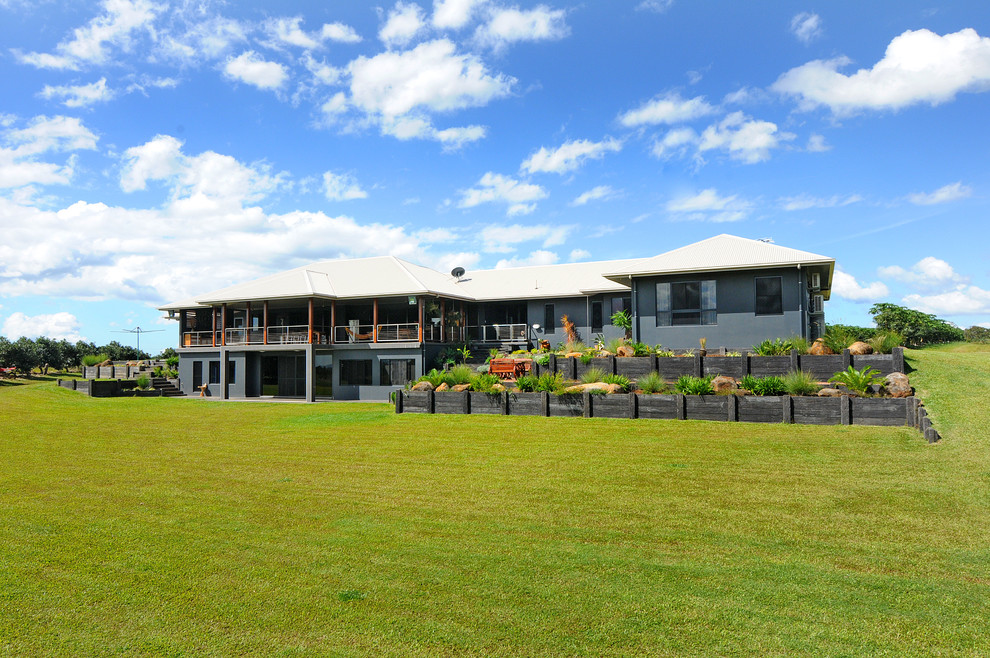 Family Acreage Abode Farmhouse Exterior Cairns by Higham