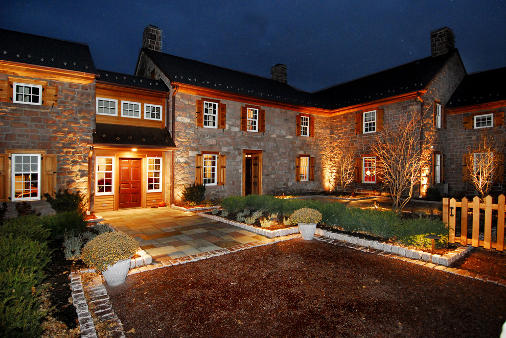 Farmhouse Transformed Country House Exterior Philadelphia by