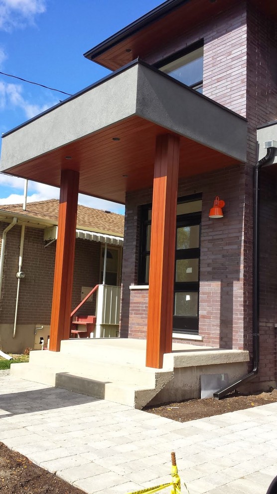 Faux Cedar Columns Modern Exterior Toronto by TPM Custom Homes