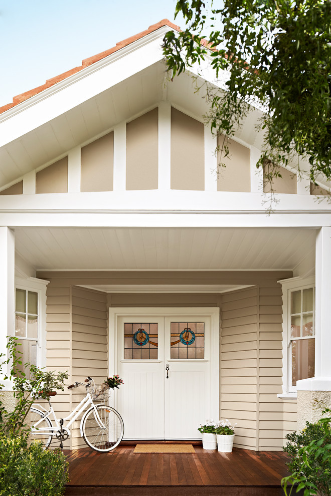 Inspiration for a timeless exterior home remodel in Melbourne