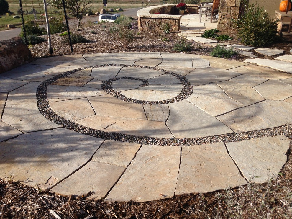 flagstone Exterior Albuquerque by custom stone masonry Houzz