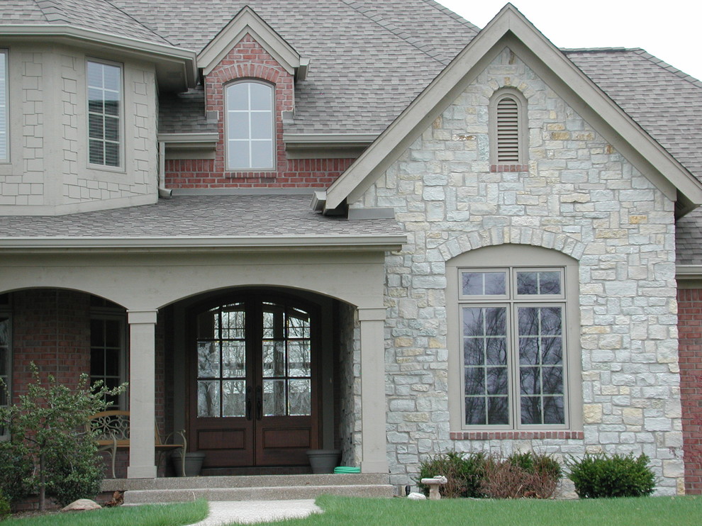 Flatrock Buff & Gray Rubble Traditional Exterior Indianapolis