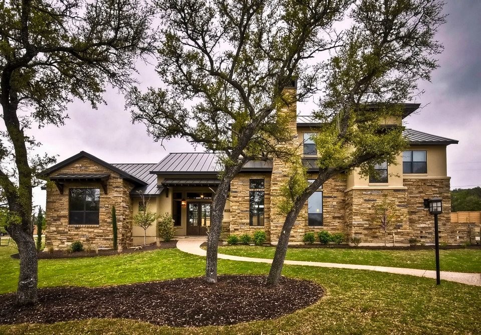 Flintrock Falls Traditional Exterior Austin by MSA ARCHITECTURE