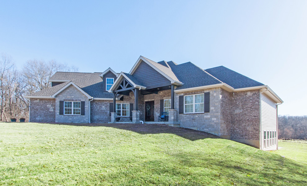 Foristell, MO New Custom Home Rustic Exterior St Louis by