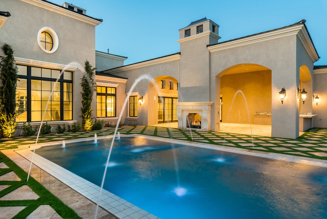 Custom Built Homes In Gilbert Méditerranéen Façade Phoenix Par Fratantoni Luxury Estates 8063