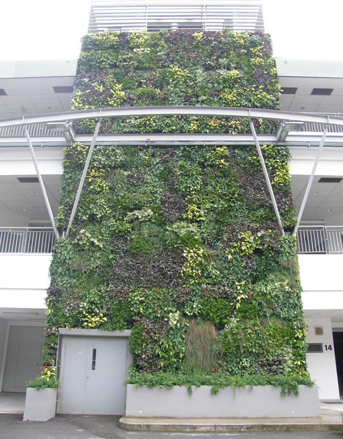 Formula 1 Pit Building Singapore Contemporain Façade Singapour par Greenology Houzz