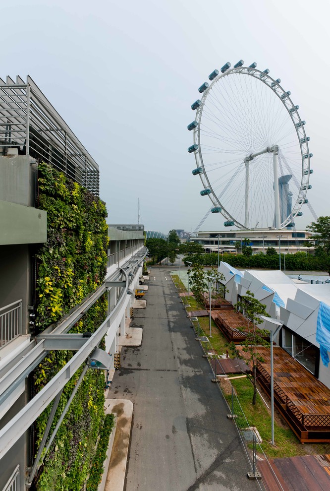 Formula 1 Pit Building Singapore Contemporary Exterior Singapore by Greenology Houzz