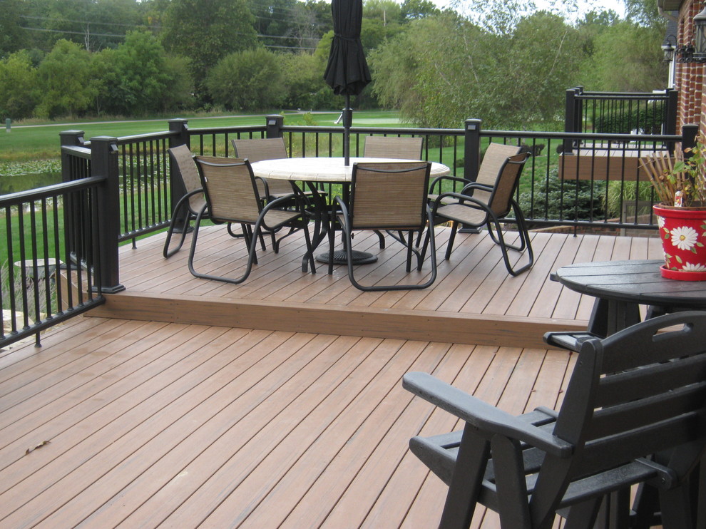 Fort Wayne TimberTech Deck with AZEK Railing - Traditional - Exterior ...