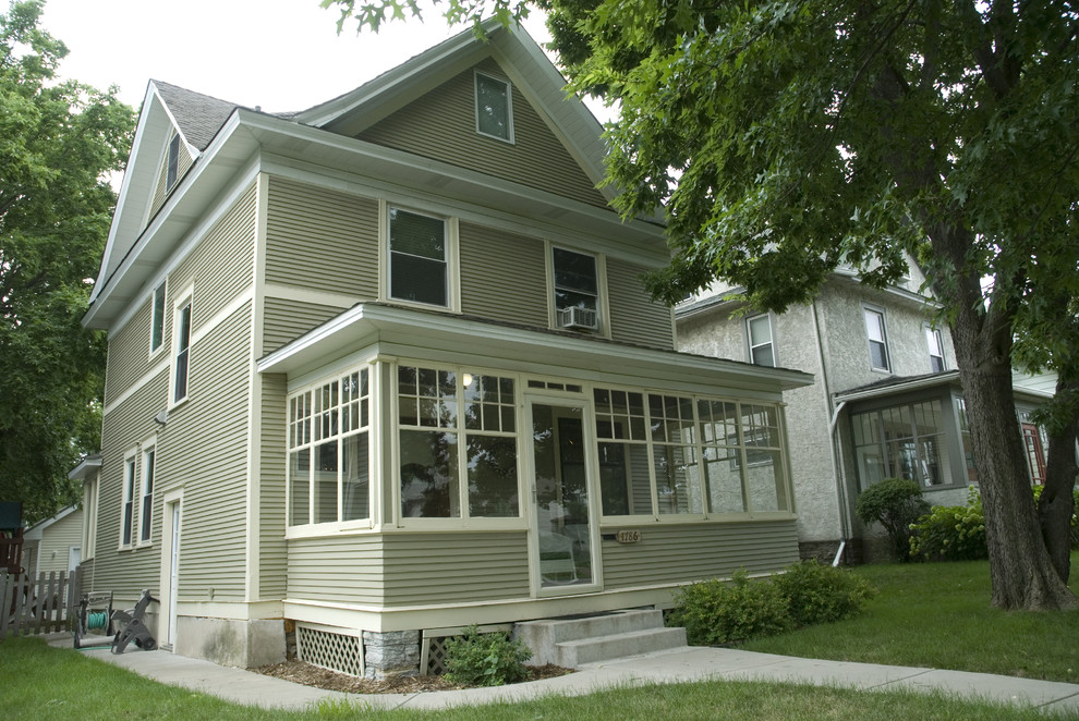 Four Square Victorian Exterior Minneapolis by Oak & Arrow Homes
