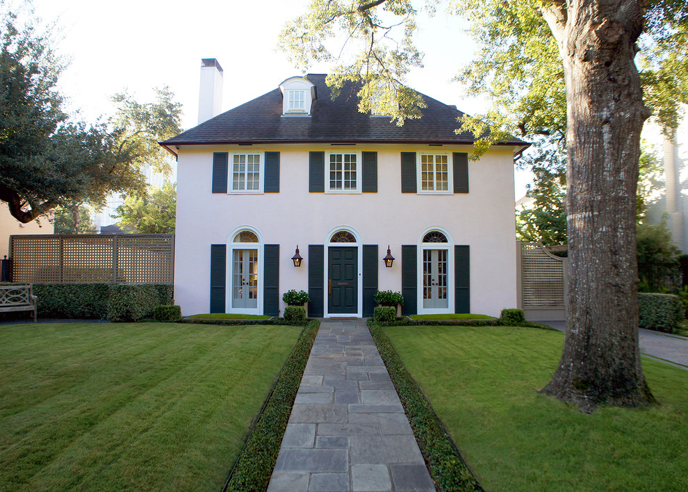 French Country Home River Oaks, Houston French Country Exterior