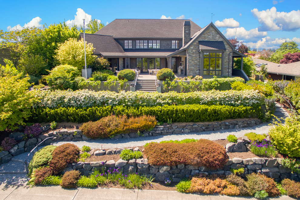 French Provincial Luxury Home Traditional Exterior Seattle by