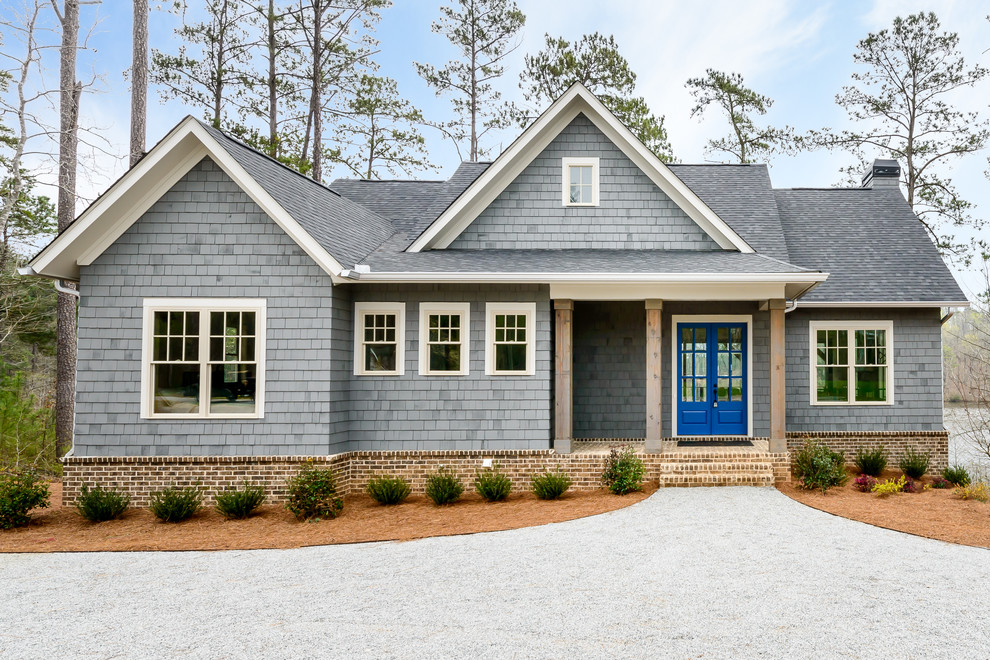 Front Elevation Blalock Lakes Custom Home by Winans Homes