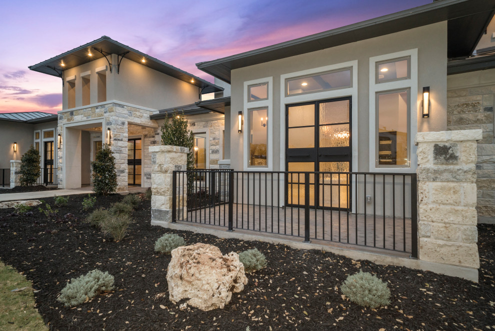 Front Elevation Ideas Exterior Austin by Weston Dean Custom Homes Houzz