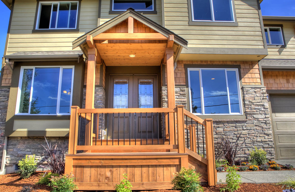 Front Elevation Traditional Exterior Seattle by Signature Custom Homes Houzz