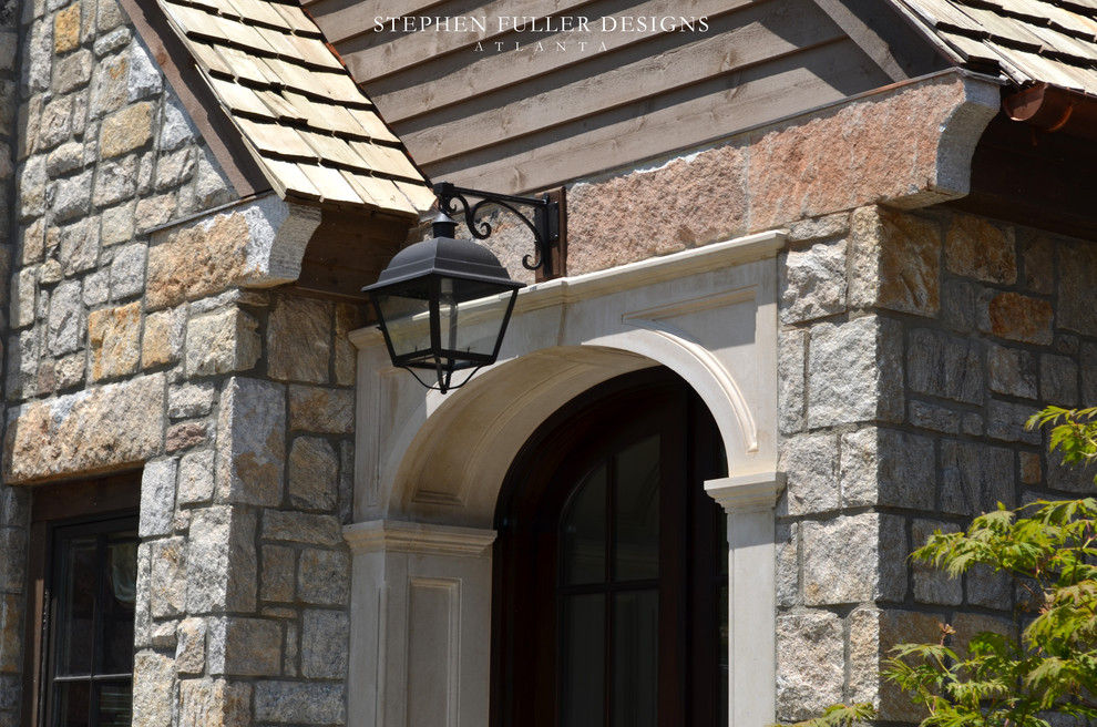 Inspiration for a traditional house exterior in Atlanta.
