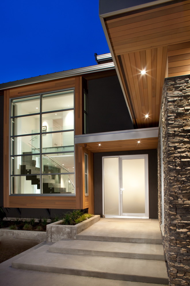 Front entry Modern Exterior Vancouver by Meister Construction Ltd Houzz