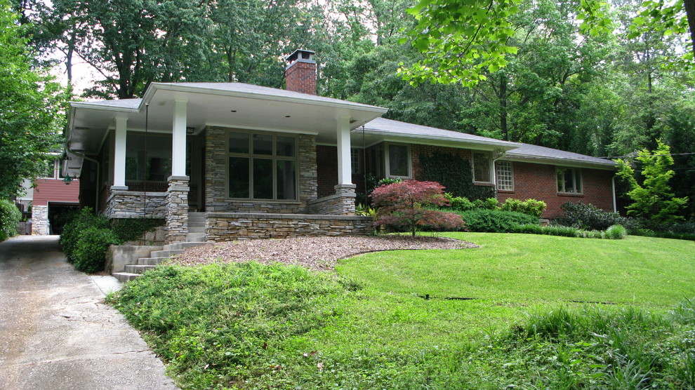 Front extension, porch, front steps and entrance - Contemporary - House ...