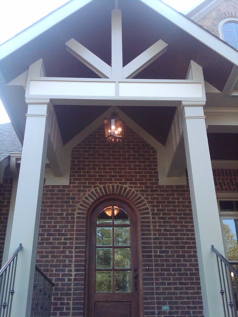 Front Porch Detail with Arch Top 8' Front Door - House Exterior - Other - by Twickenham Homes ...
