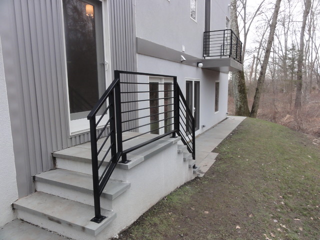 Front Porch Railings Contemporary Exterior Philadelphia By Capozzoli Stairworks Houzz