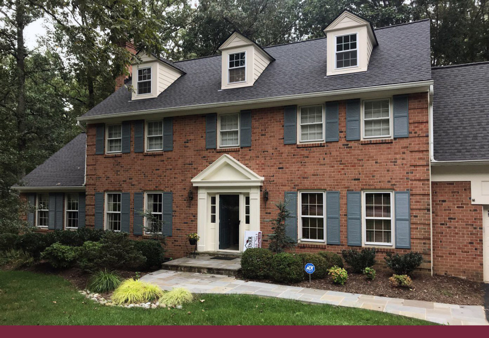 GAF Timberline Charcoal Black shingles House Exterior DC Metro by