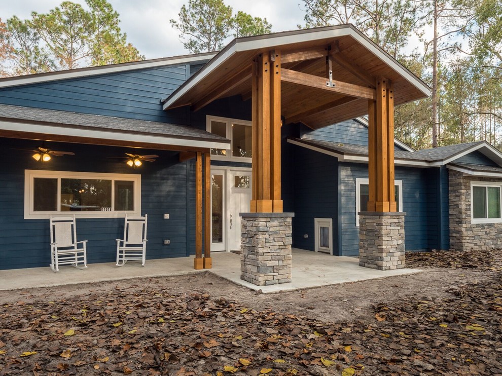 Gainesville Custom Home Craftsman Exterior Miami by Golden