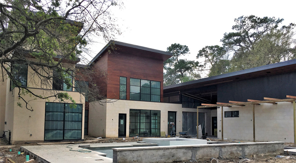 Garden Oaks Residence Contemporary Exterior Houston by Merge