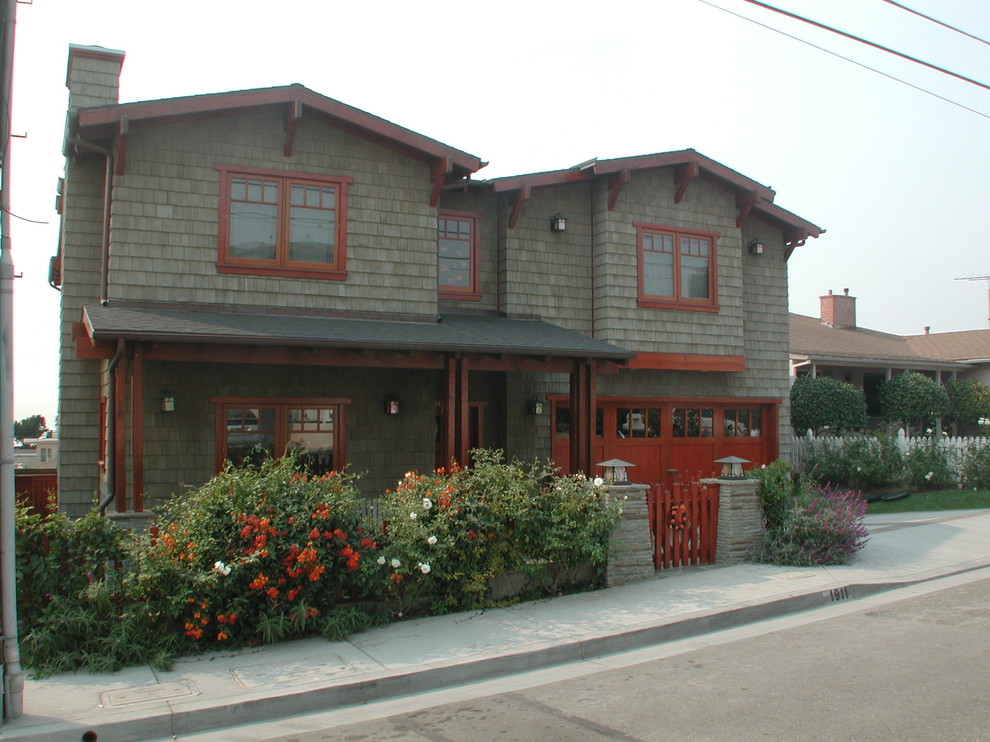 Traditional house exterior in Los Angeles.