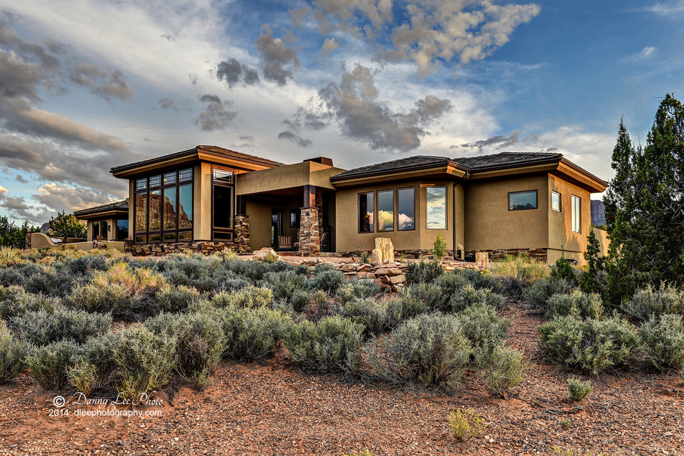 Gaurdabascio Residence Southwestern Exterior Salt Lake City by