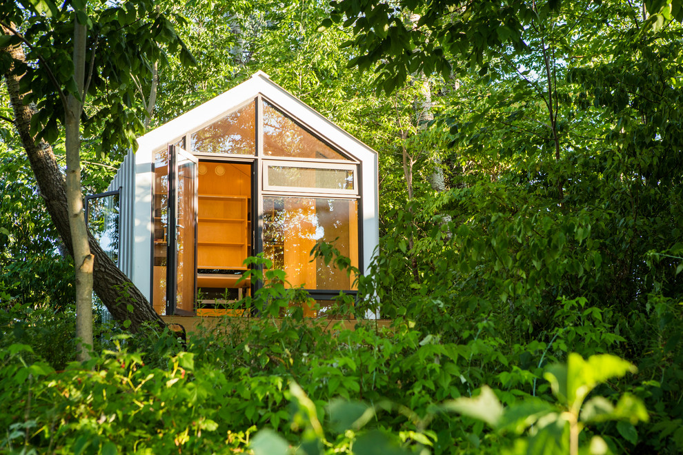 Photo of a small contemporary garden shed and building in Toronto.