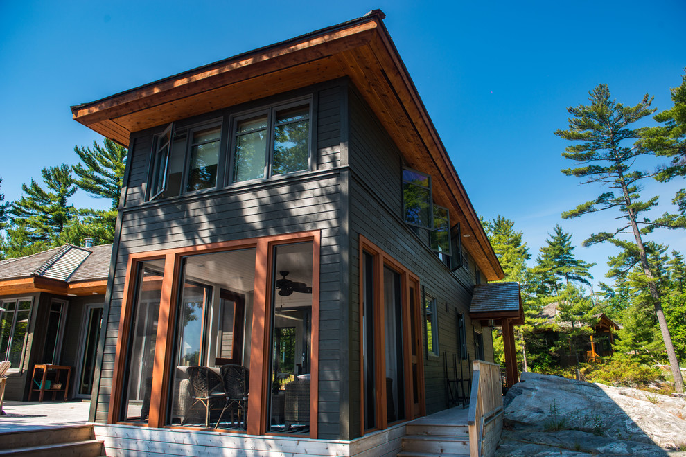 Georgian Bay Cottage - Rustic - Exterior - Toronto - by DeCola Windows ...