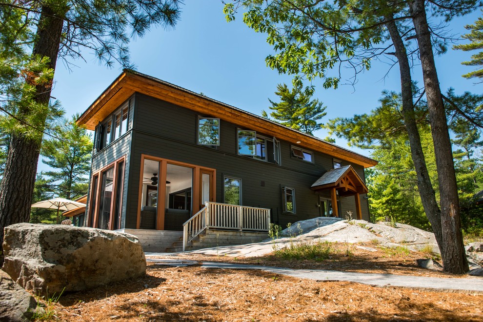 Bay Cottage Rustic Exterior Toronto by DeCola Windows & Doors Inc. Houzz