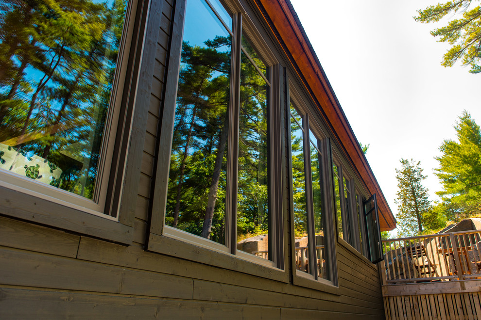 Bay Cottage Rustic Exterior Toronto by DeCola Windows & Doors Inc. Houzz
