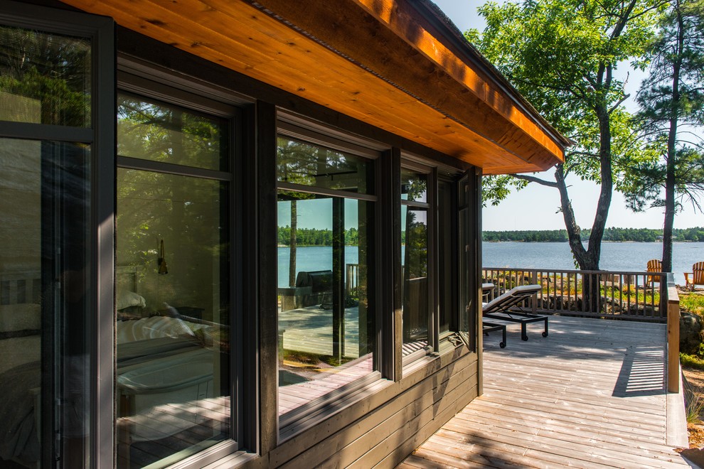 Bay Cottage Rustic Exterior Toronto by DeCola Windows & Doors Inc. Houzz