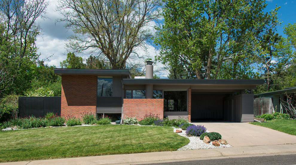 Gilmore House Midcentury Exterior Denver by Cillessen