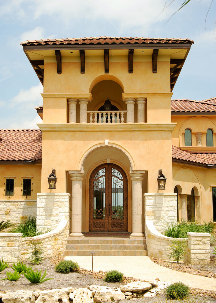 Glamorous Mediterranean Home in San Antonio Mediterranean Exterior Austin by Lifestyle