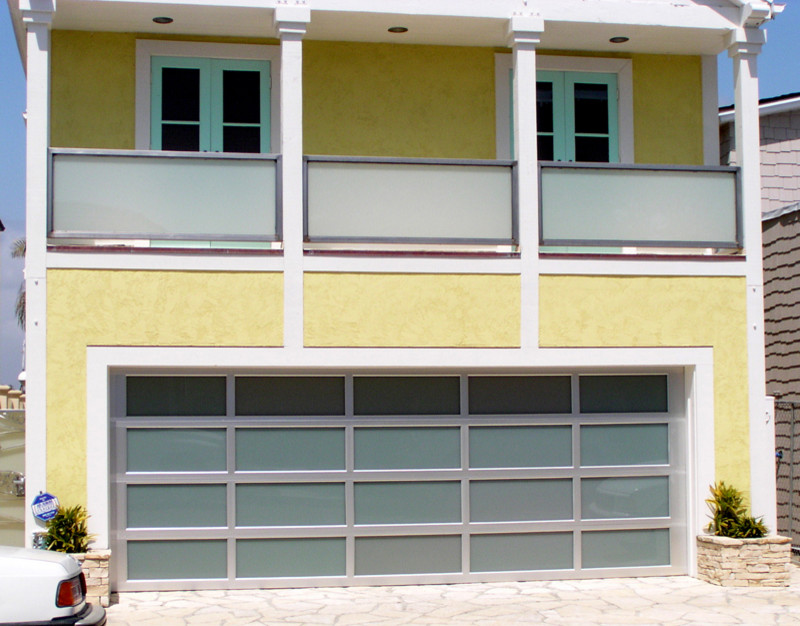 Glass Garage Door Traditional Exterior Las Vegas by Precision