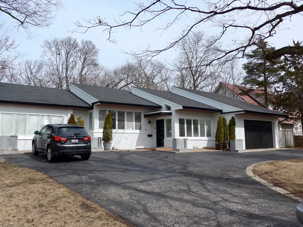 Glencoe, IL Exterior Remodel Ranch Style Contemporary Garage