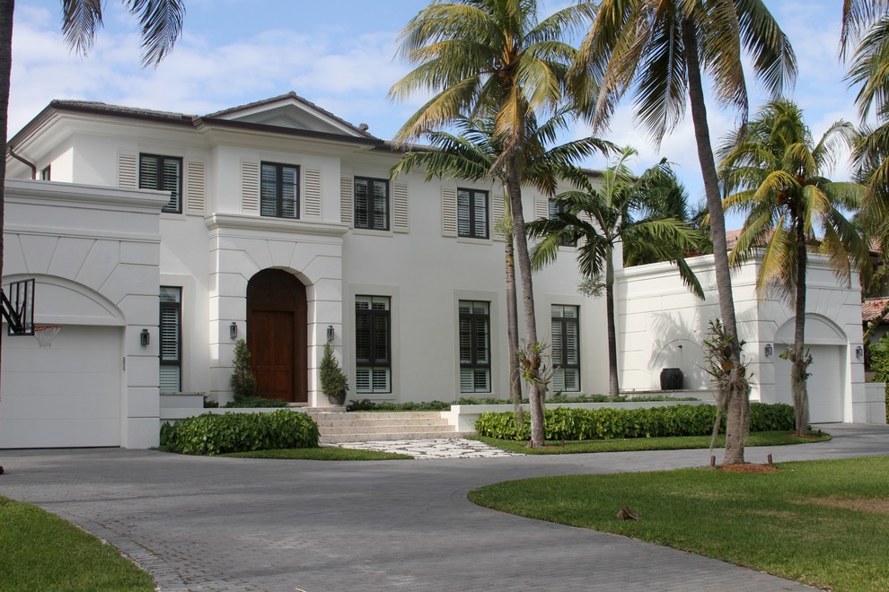 Inspiration for a traditional house exterior in Miami.