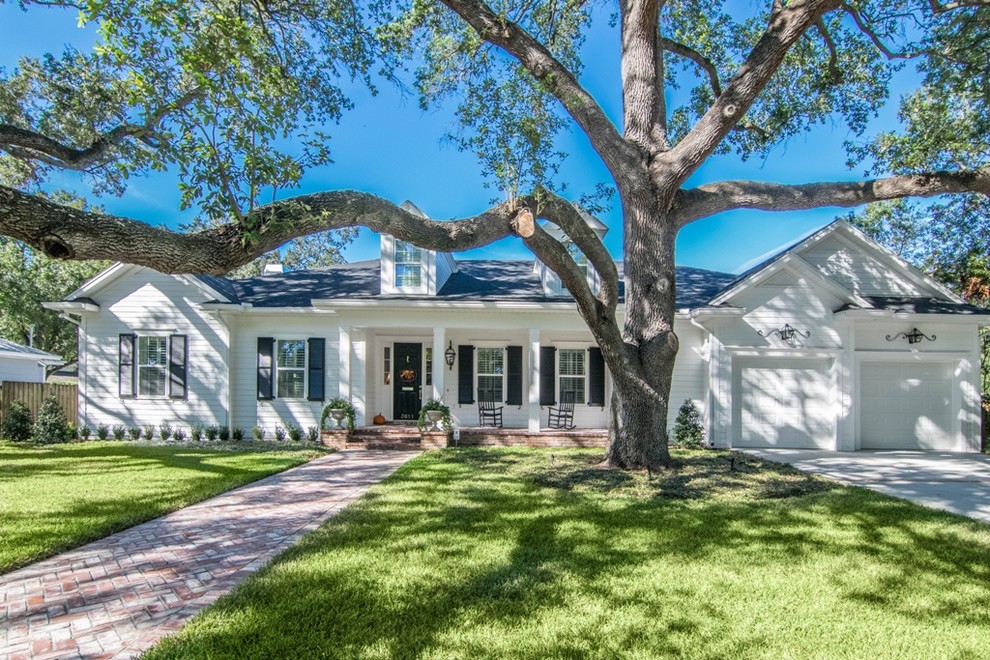 Golfview Custom Ranch Home Craftsman Exterior Tampa by Sample